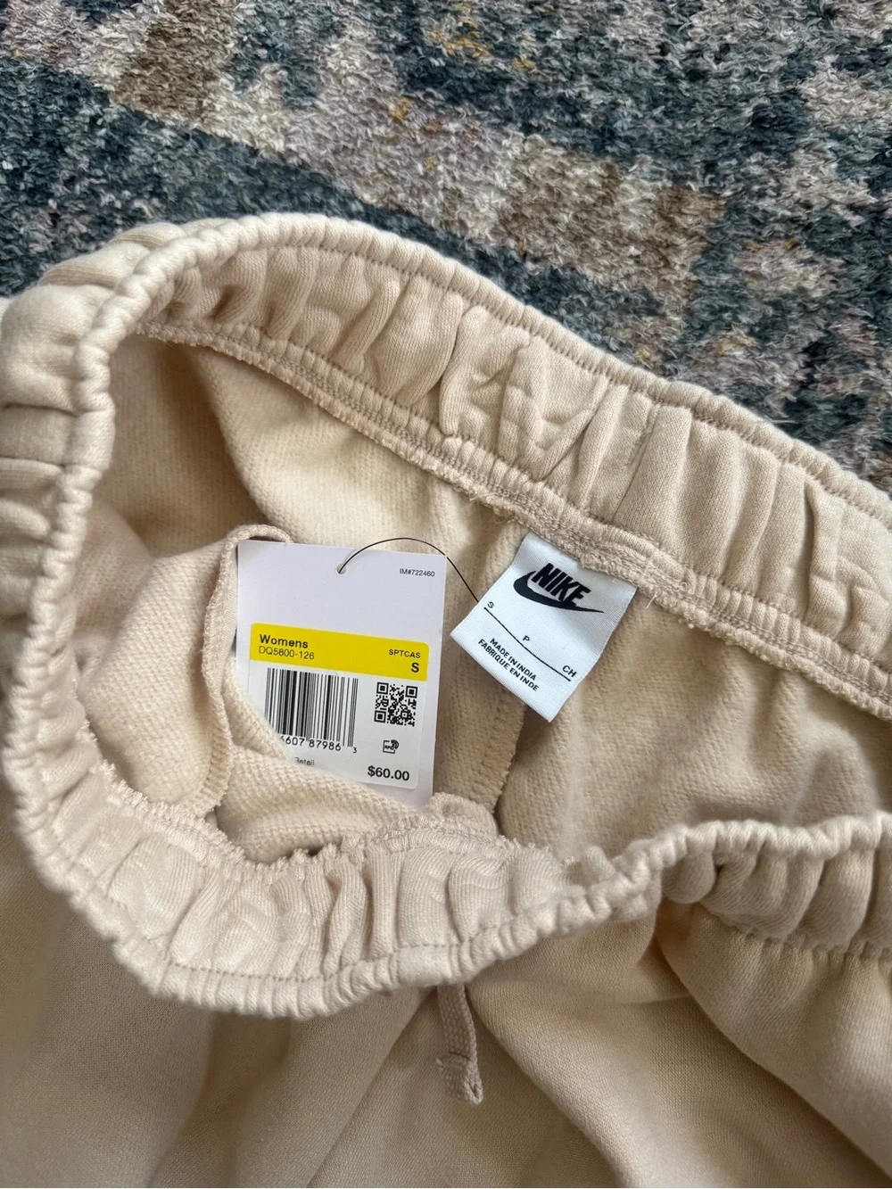 Nike women’s Cream Fleece Joggers